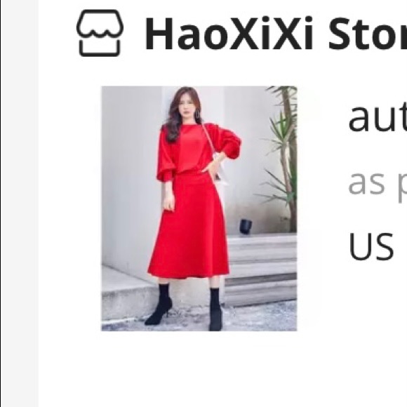 Women two piece skirt and blouse set - Picture 7 of 7